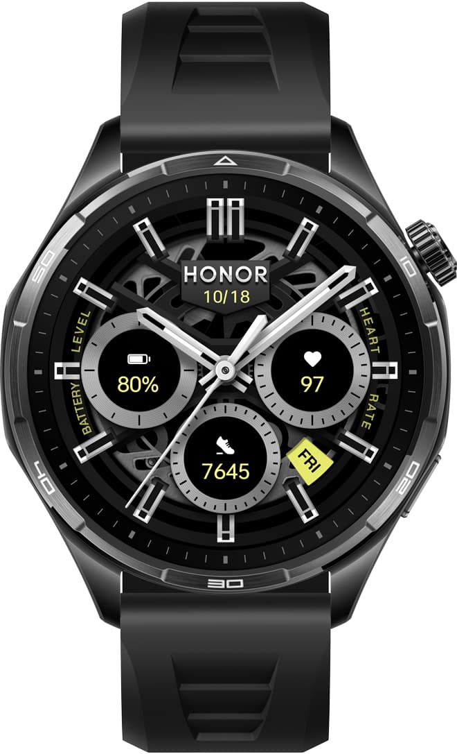 Honor Watch 6 3,71 cm (1.46") AMOLED 46.5 mm Digital 464 x 464 Pixel Touchscreen Schwarz GPS