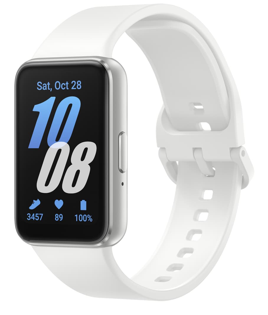 Samsung Galaxy Fit3 4,06 cm (1.6") AMOLED 40 mm Digital 256 x 402 Pixel Touchscreen Silber